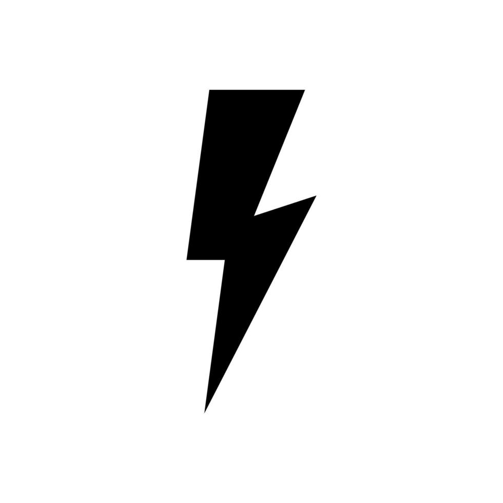 lightning icon simple design vector