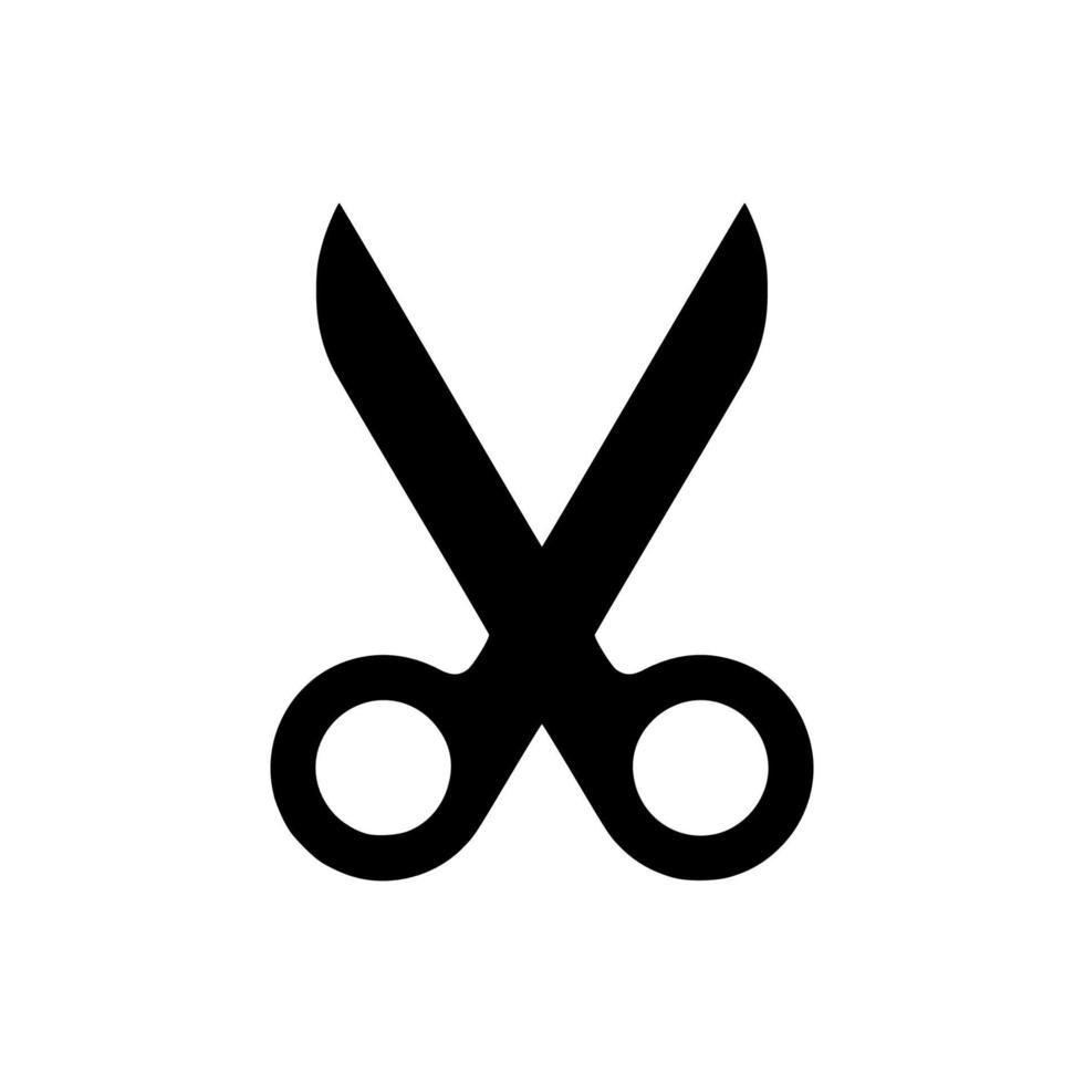 scissors glyph icon vector