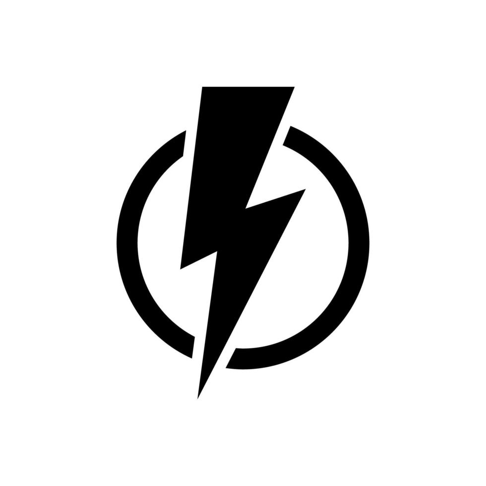 lightning icon simple design vector