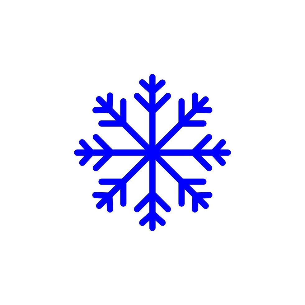 icono de nieve diseño simple perfecto para todos los proyectos vector