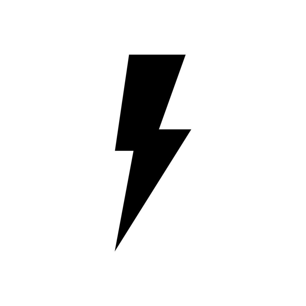 lightning icon simple design vector