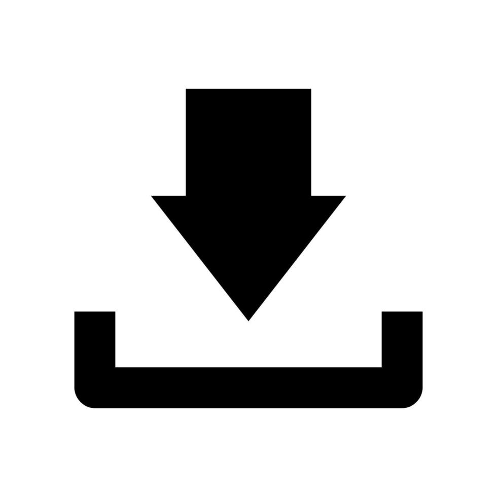 Download icon vector illustration on white background