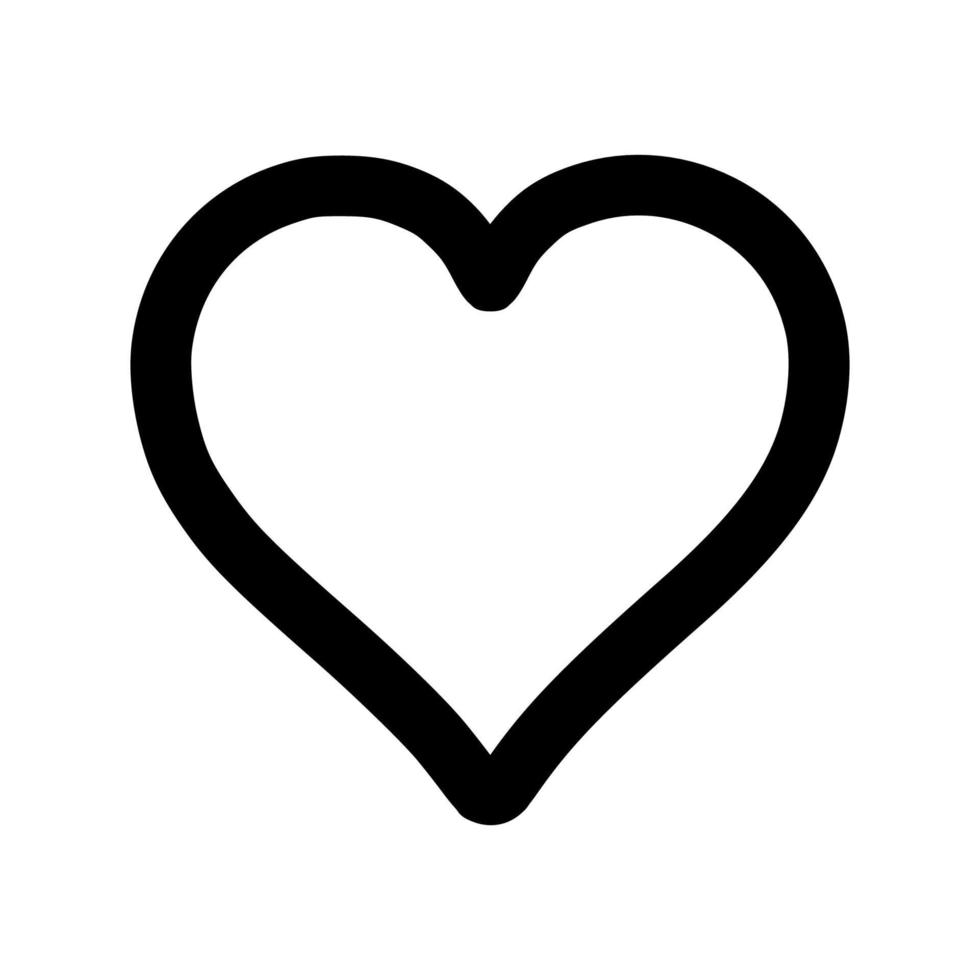 heart icons, concept of love, linear icons vector
