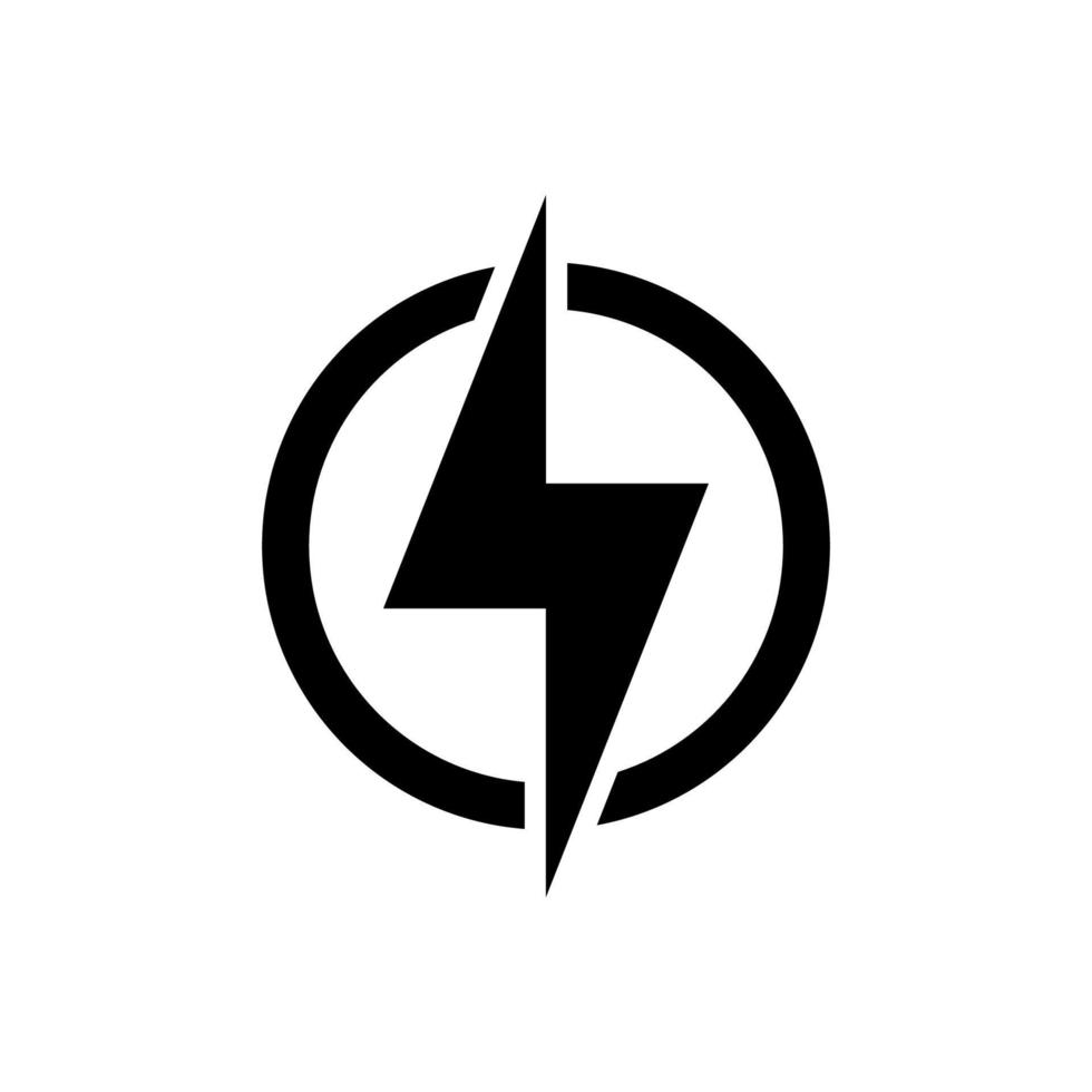 lightning icon simple design vector