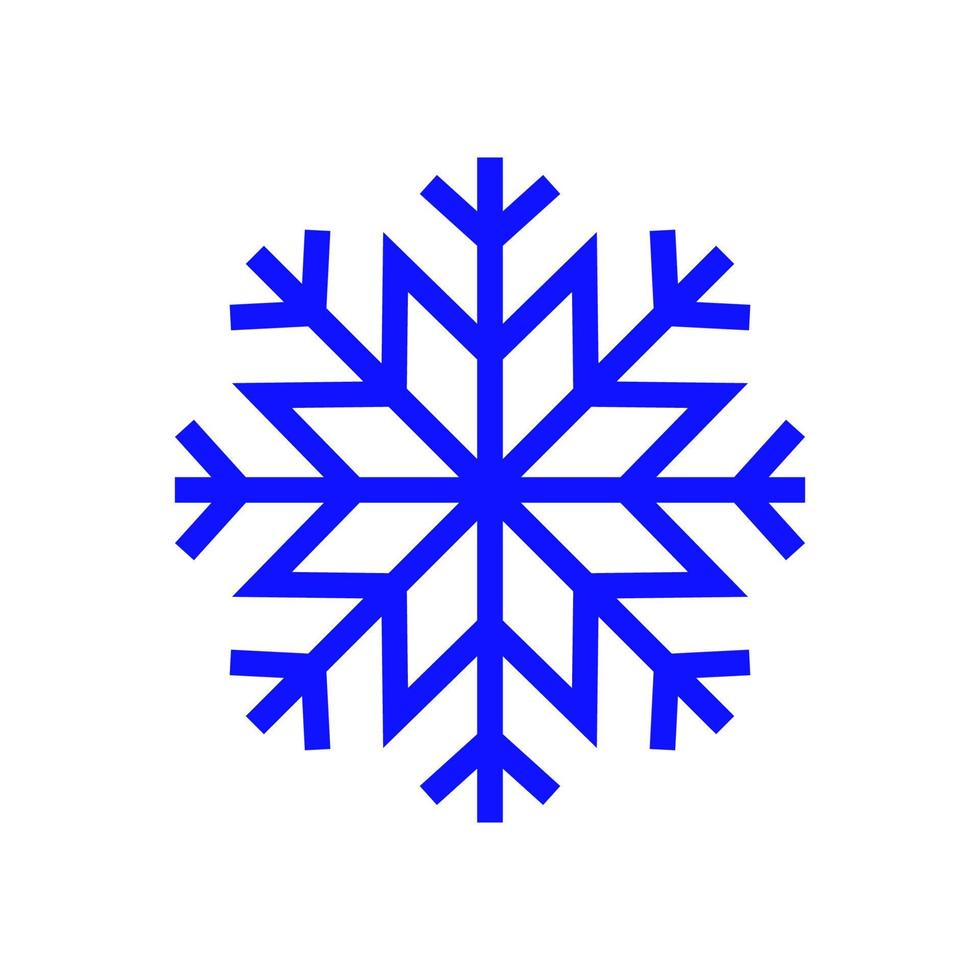 Snowflake icon. snow icon isolated on white background. Symbol of winter, frozen, Christmas, New Year holiday. vector