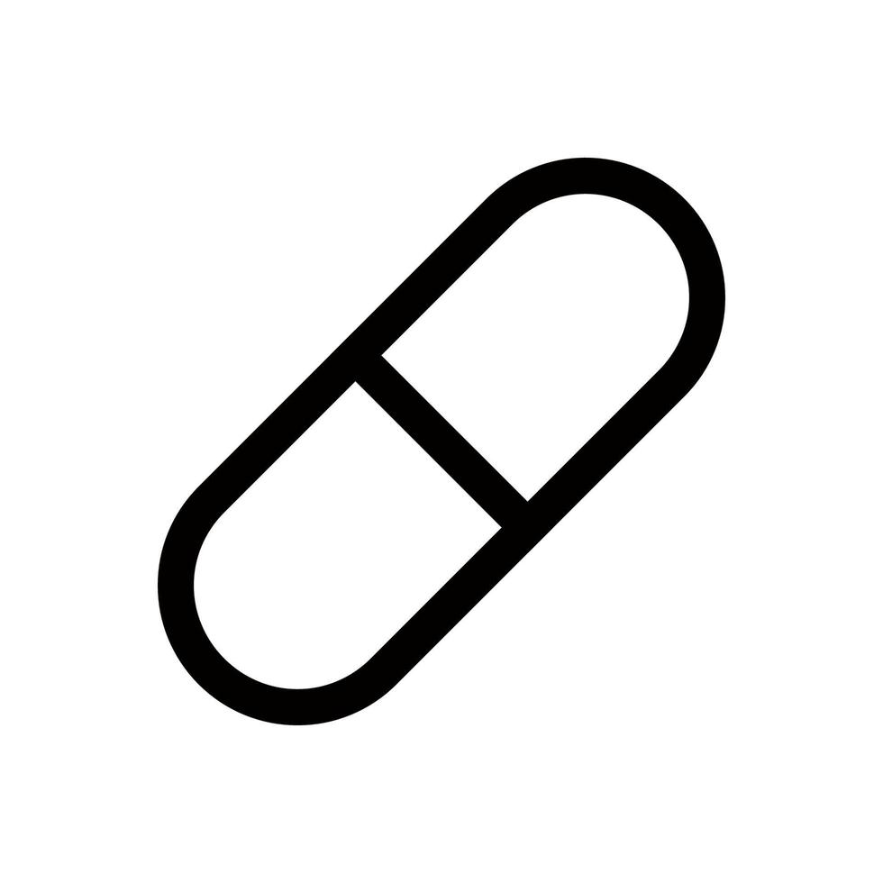 capsule vector icon, medicine icon