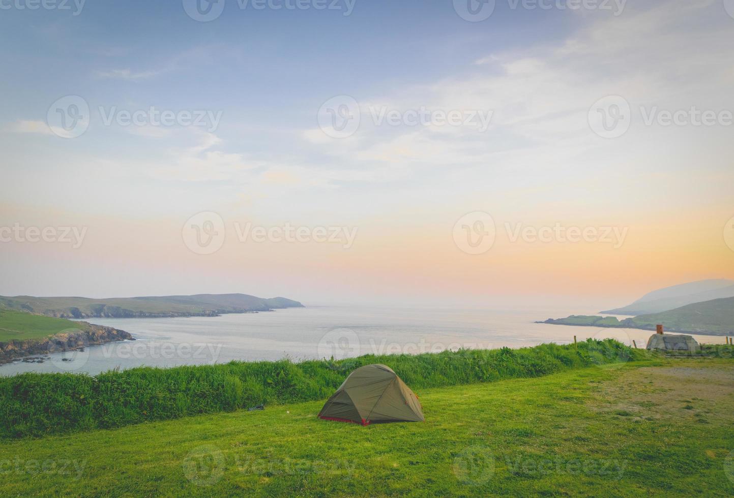 Wild caming by the coast photo