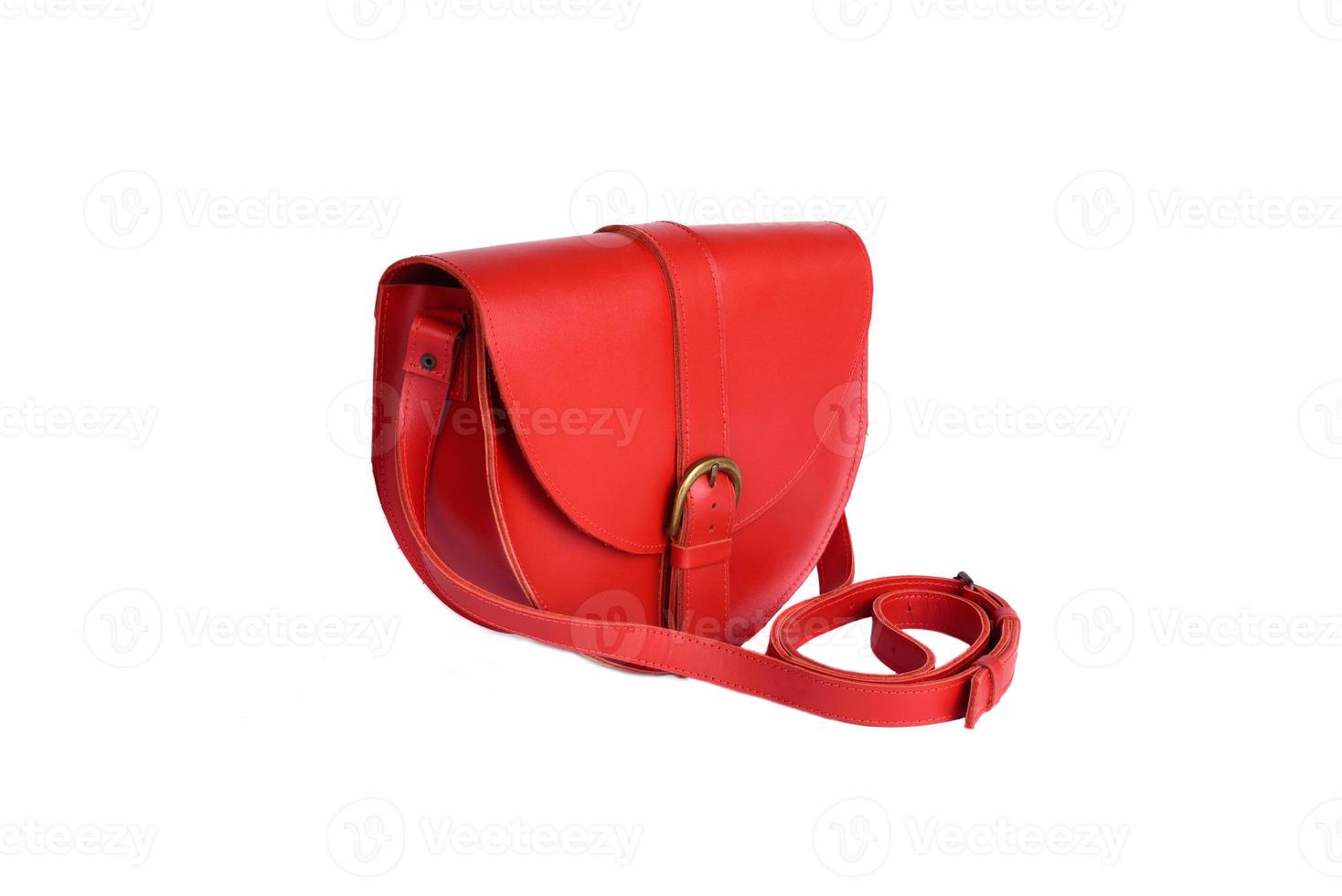 Beautiful elegant and luxury fashion leather women handbag photo