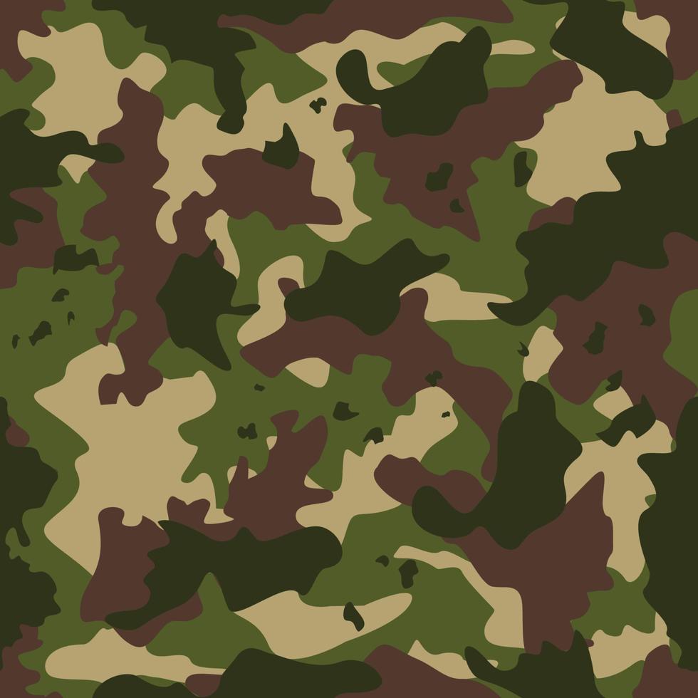 Land Green Army Camouflage Seamless Pattern vector