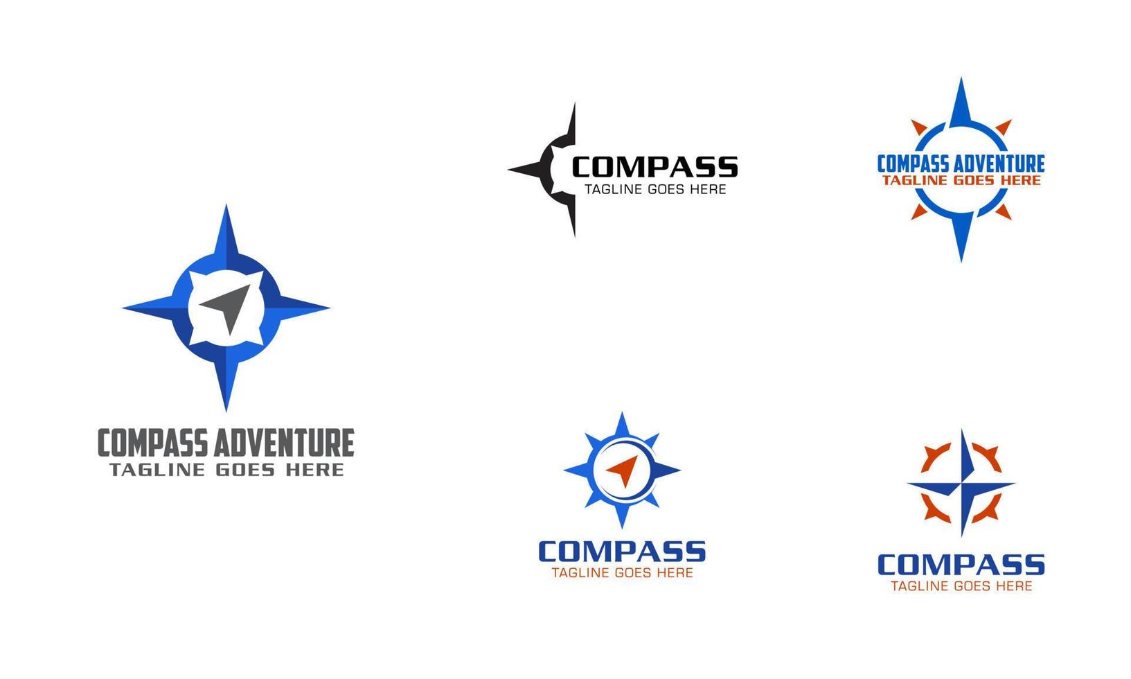 Compass Logo design concept related to outdoor sport vector