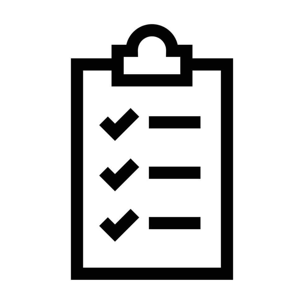 simple design checklist icon vector