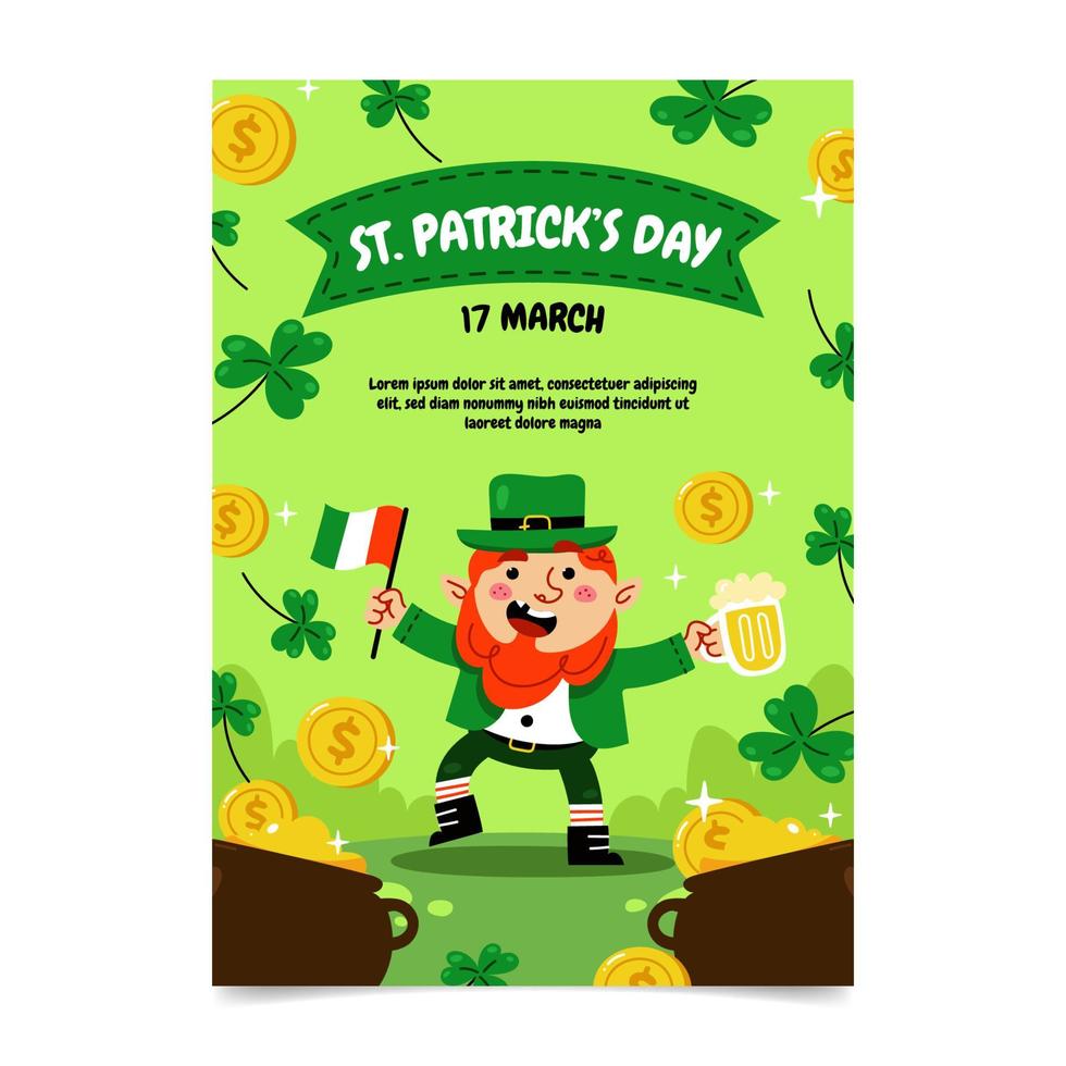 St. Patrick's Day Poster vector