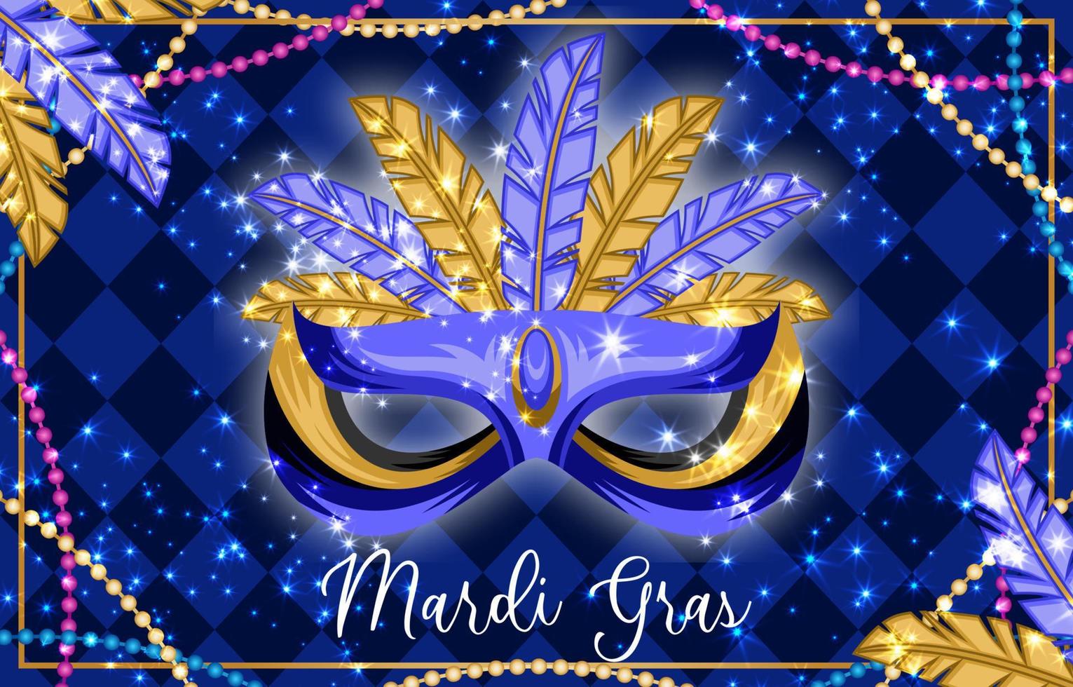 Mardi Gras Mask Festival vector