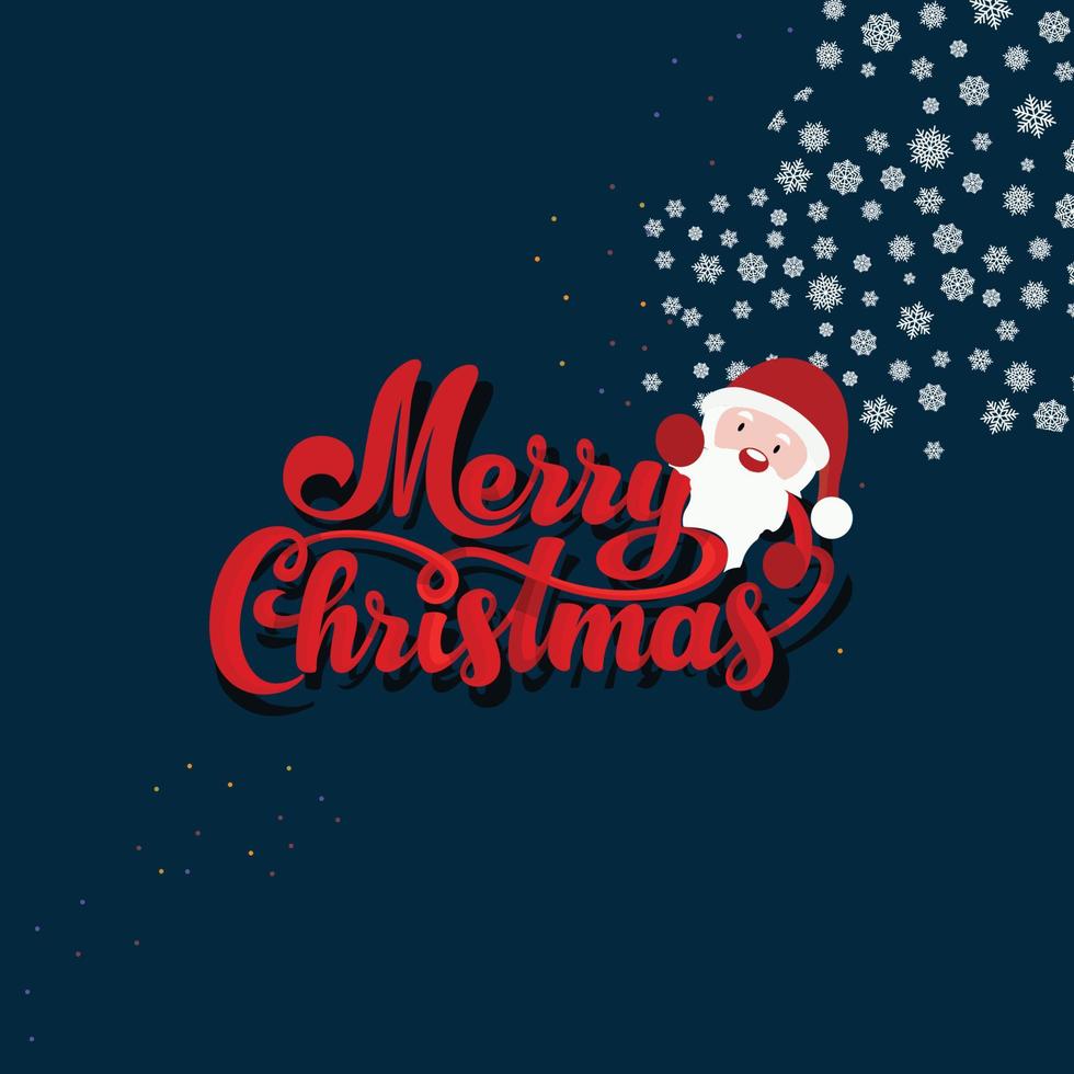 Merry Christmas Calligraphic Inscription Decorated With Typography and Elements.Merry Christmas Calligraphic Inscription Decorated With Typography and Elements. vector