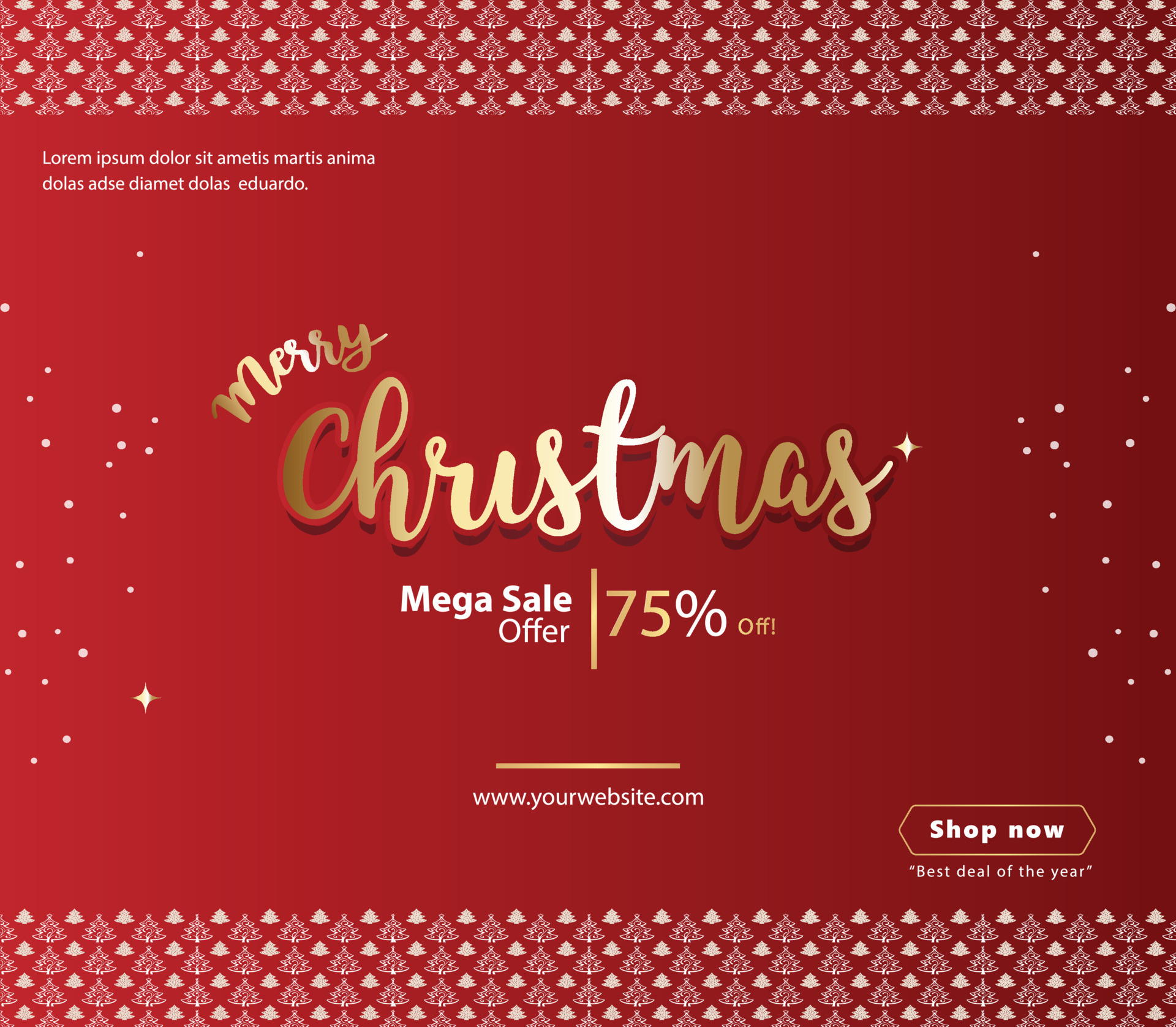 Red Frames 2022 Christmas Picture Merry Christmas Banner Vector Concept, Christmas Sale Banner Of 2022  Christmas Frame With Red Background 4900893 Vector Art At Vecteezy