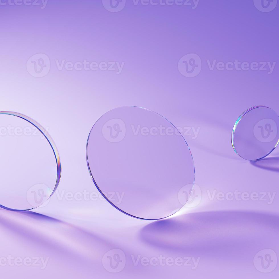 glass and caustics object, 3d render abstract background. photo