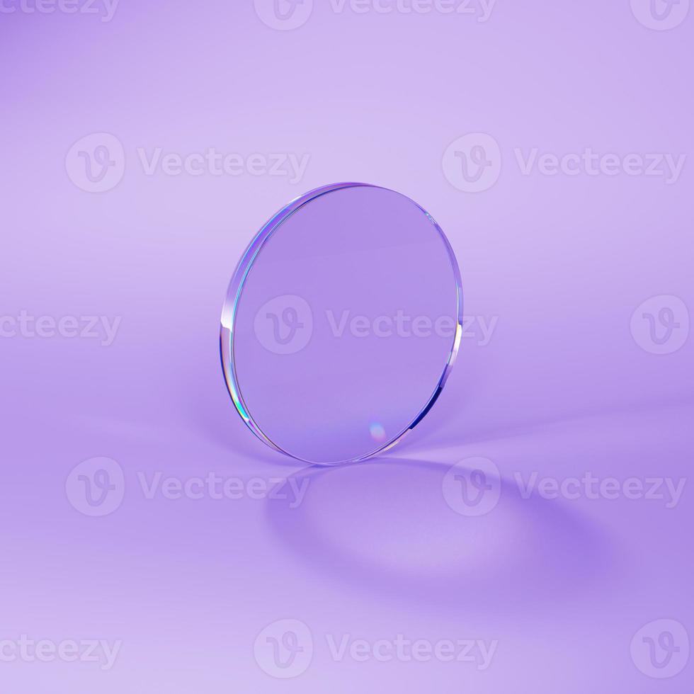 glass and caustics object, 3d render abstract background. photo