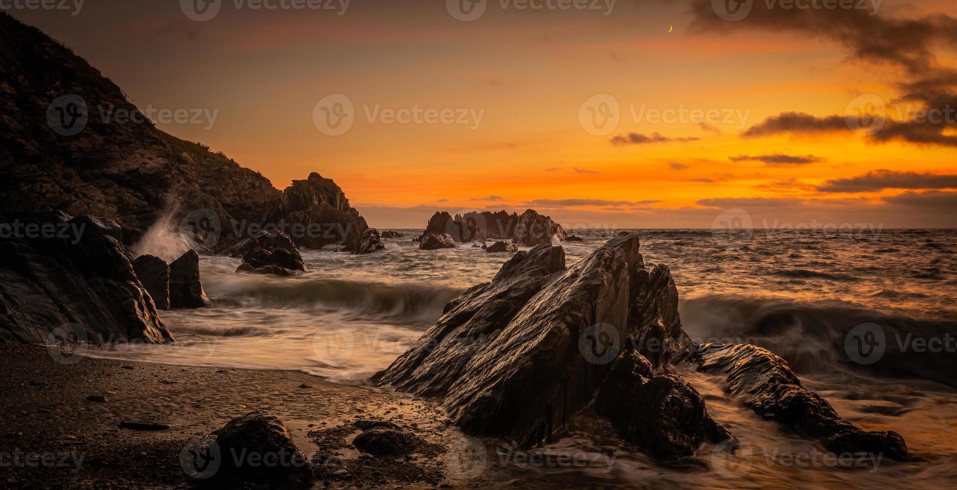 Combsgate Woolacombe North Devon Sunset photo