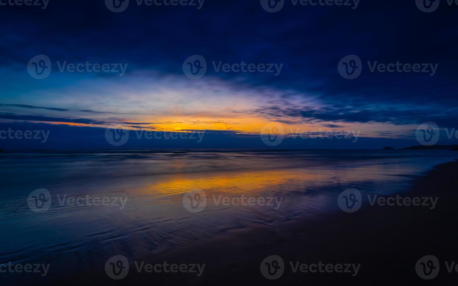 Perranporth Beach Cornwall Sunset photo