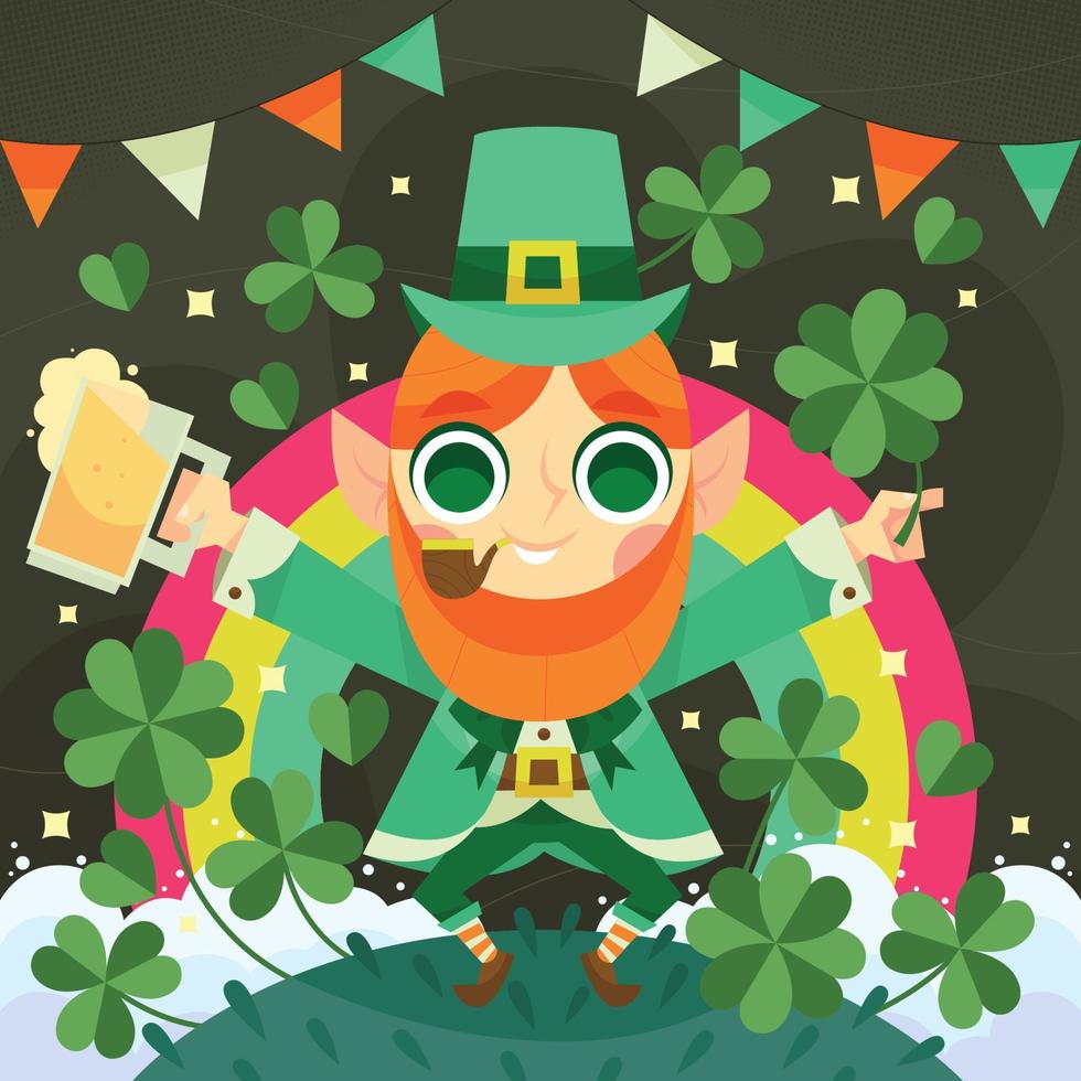 un trébol para st. día de San Patricio vector