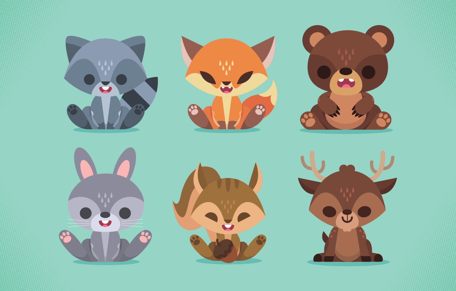 Cute Spring Animals Set 4901766 Vector Art at Vecteezy Cute Spring Animals Set 4901766 Vector Art at Vecteezy