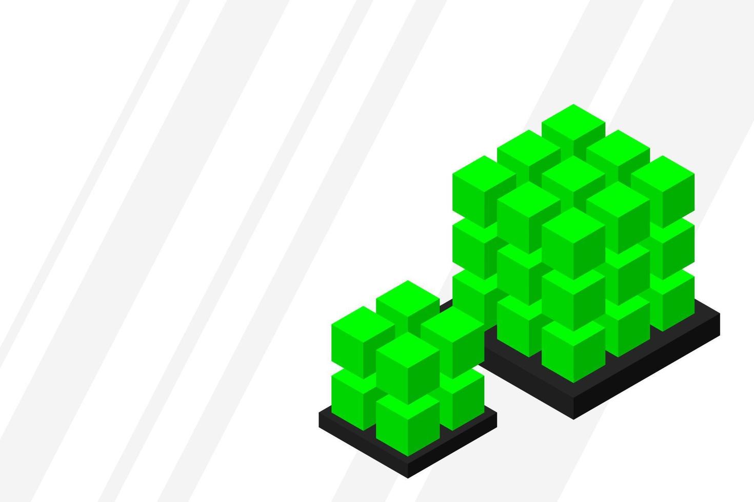 Isometric Digital Technology Web Banner. BIG DATA Machine Learning Algorithms. Analysis and Information vector