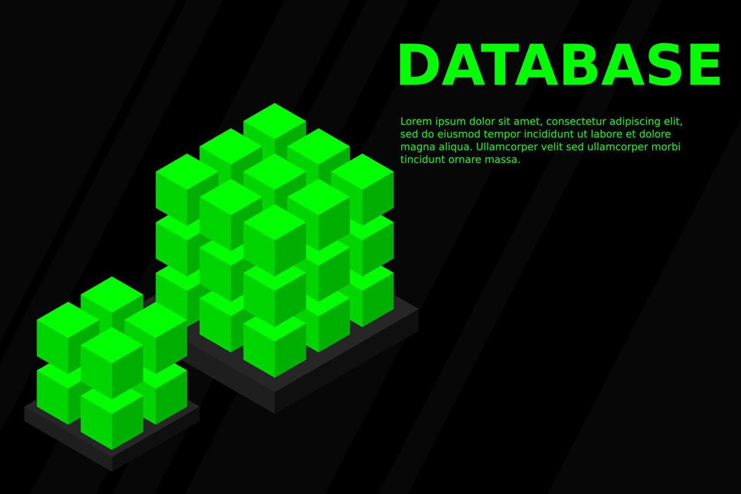 Isometric Digital Technology Web Banner. BIG DATA Machine Learning Algorithms. Analysis and Information vector