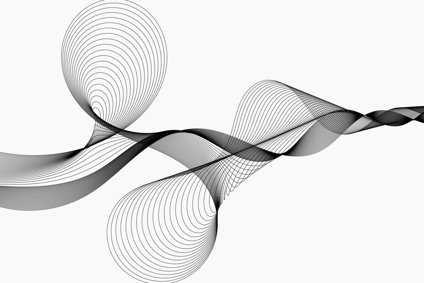 Abstract wave element for design. Digital frequency track equalizer vector