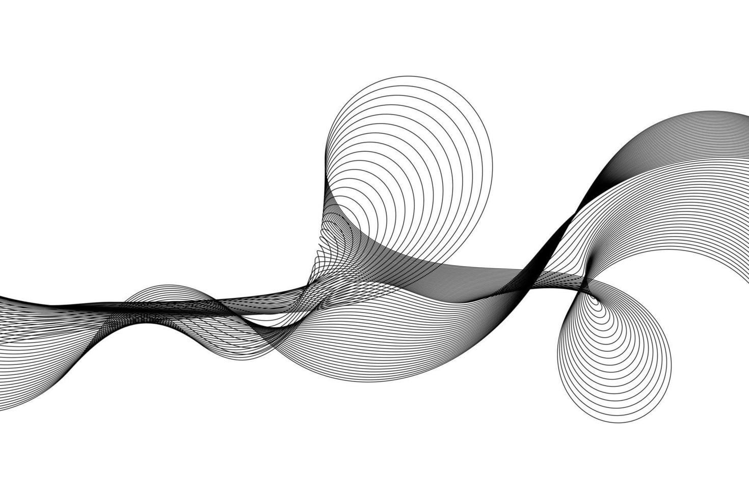 Abstract wave element for design. Digital frequency track equalizer vector