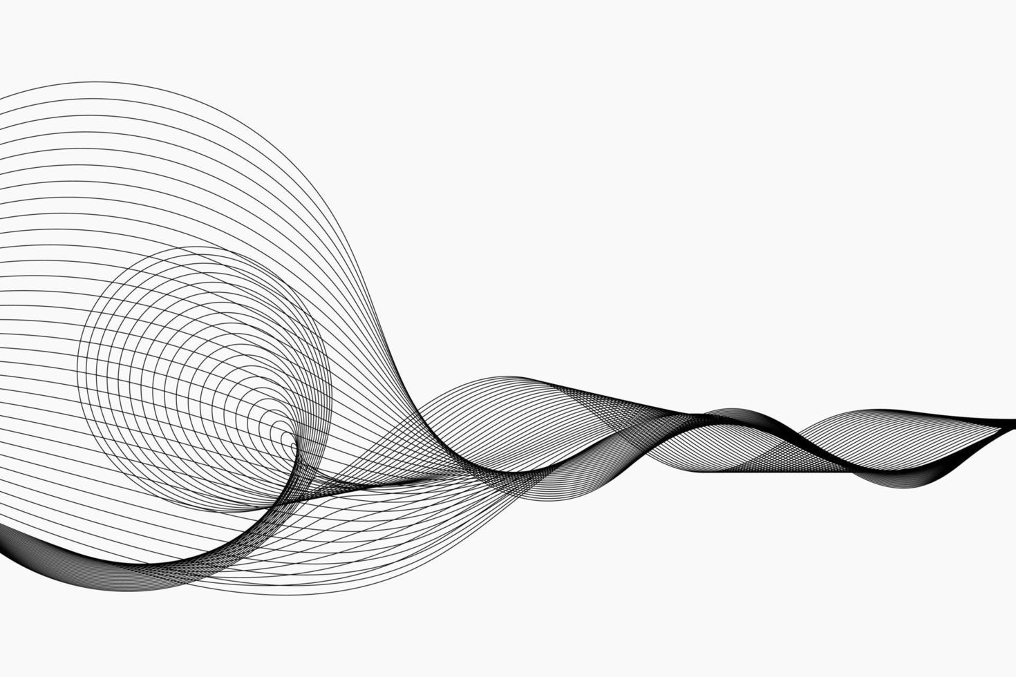 Abstract wave element for design. Digital frequency track equalizer vector