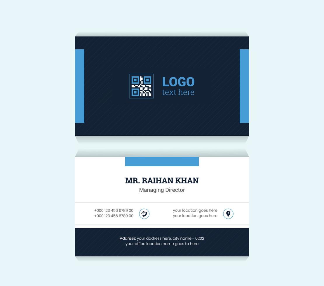 business card design template vector