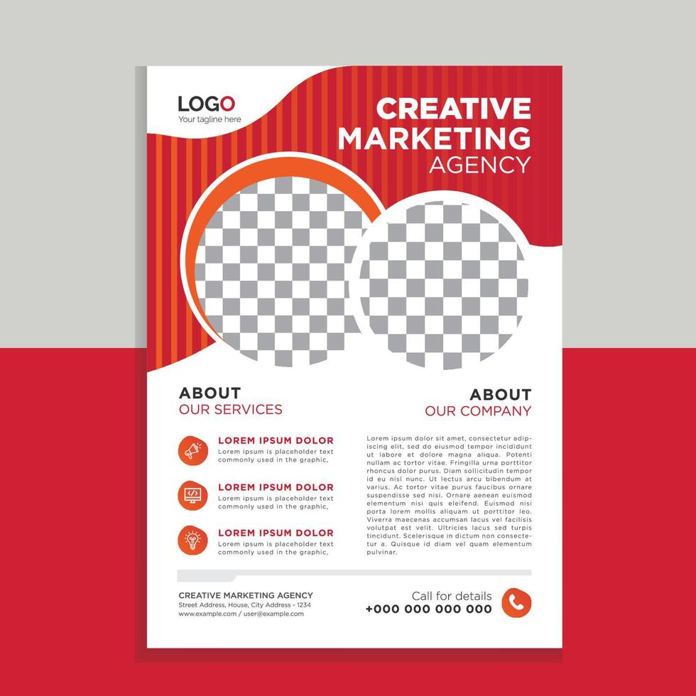 New Corporate business flyer template vector