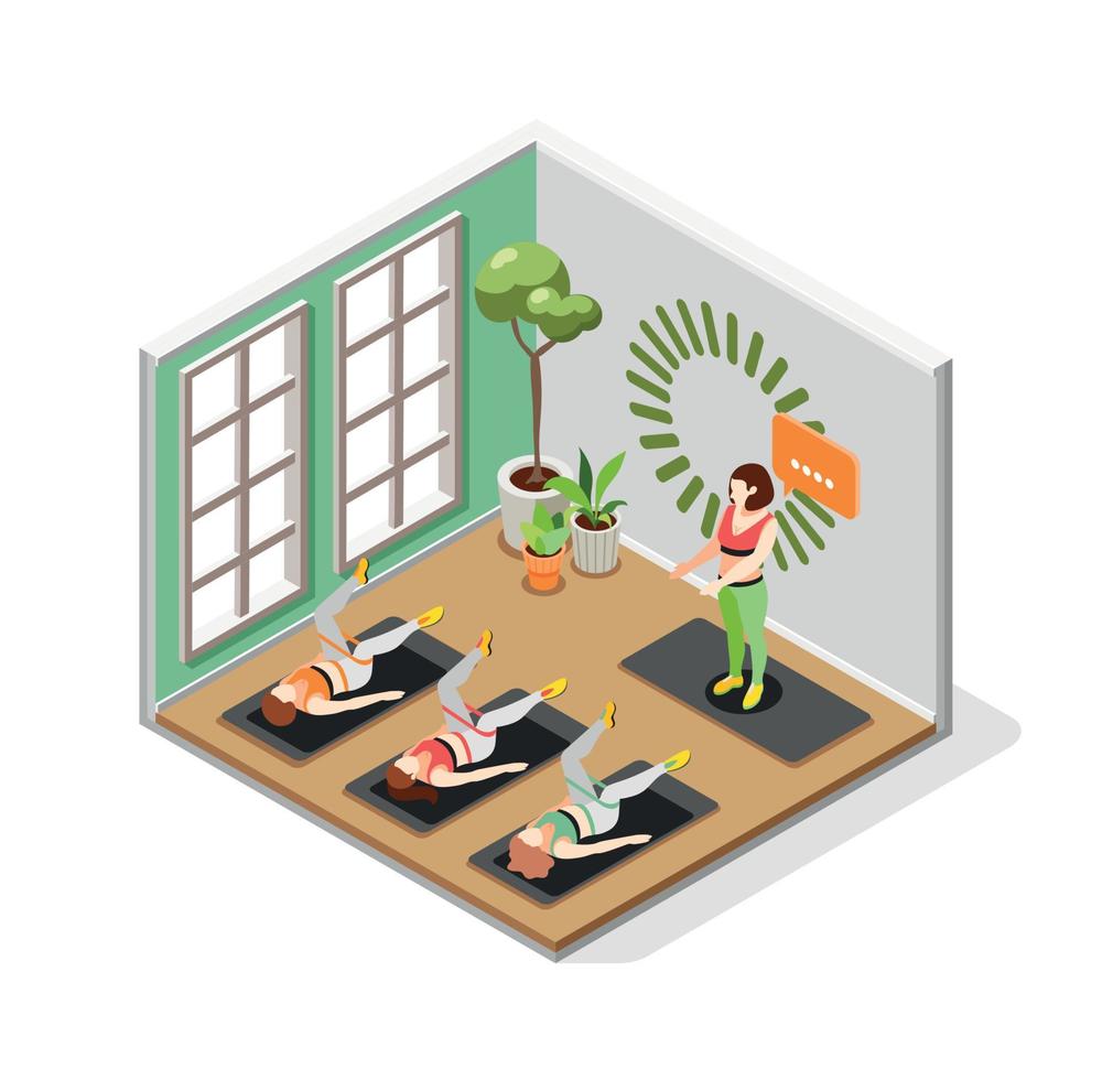 Stretching Band School Composition vector