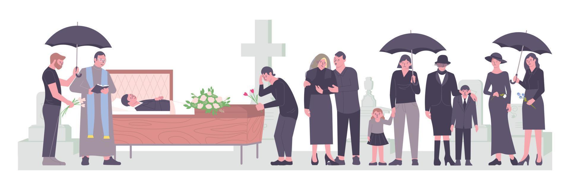 Death Flat Composition vector