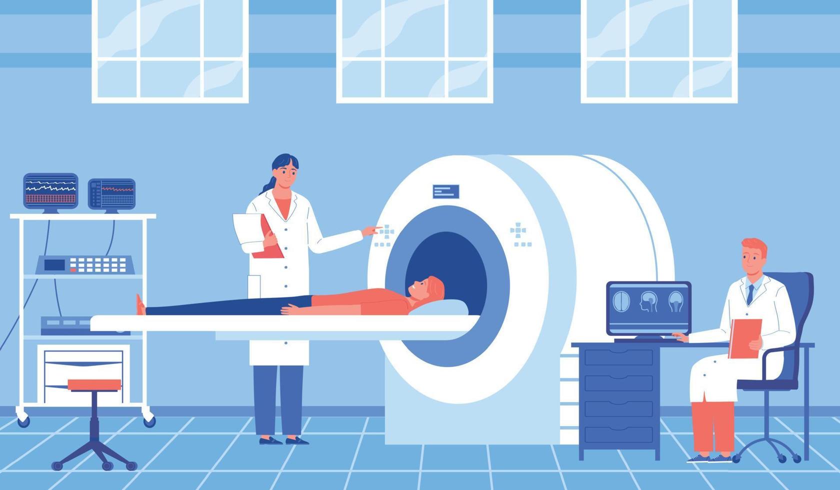 Hospital MRI Testing Composition vector