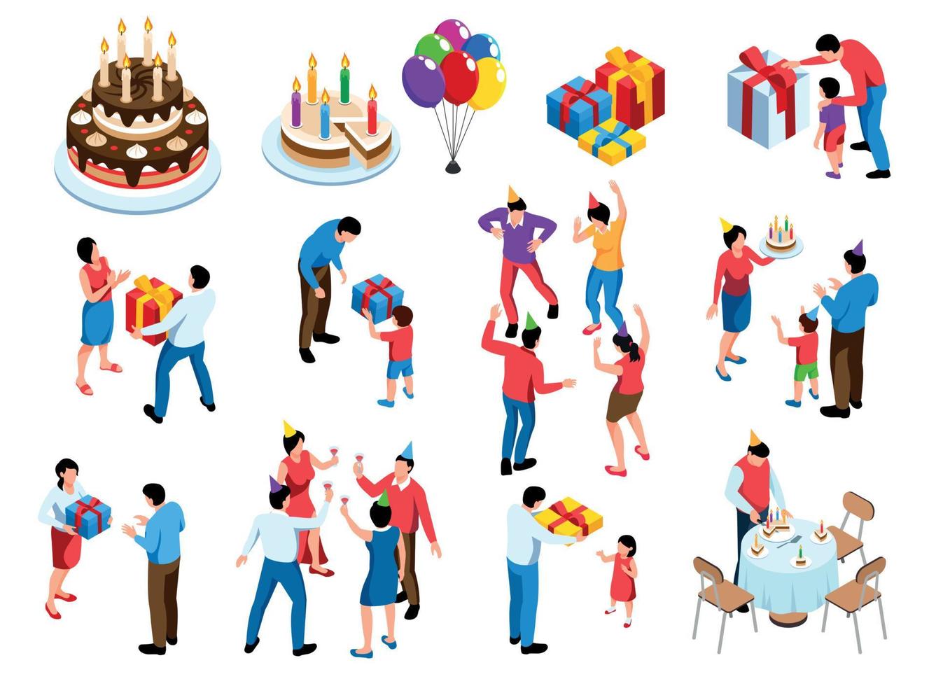 Birthday Party Set vector
