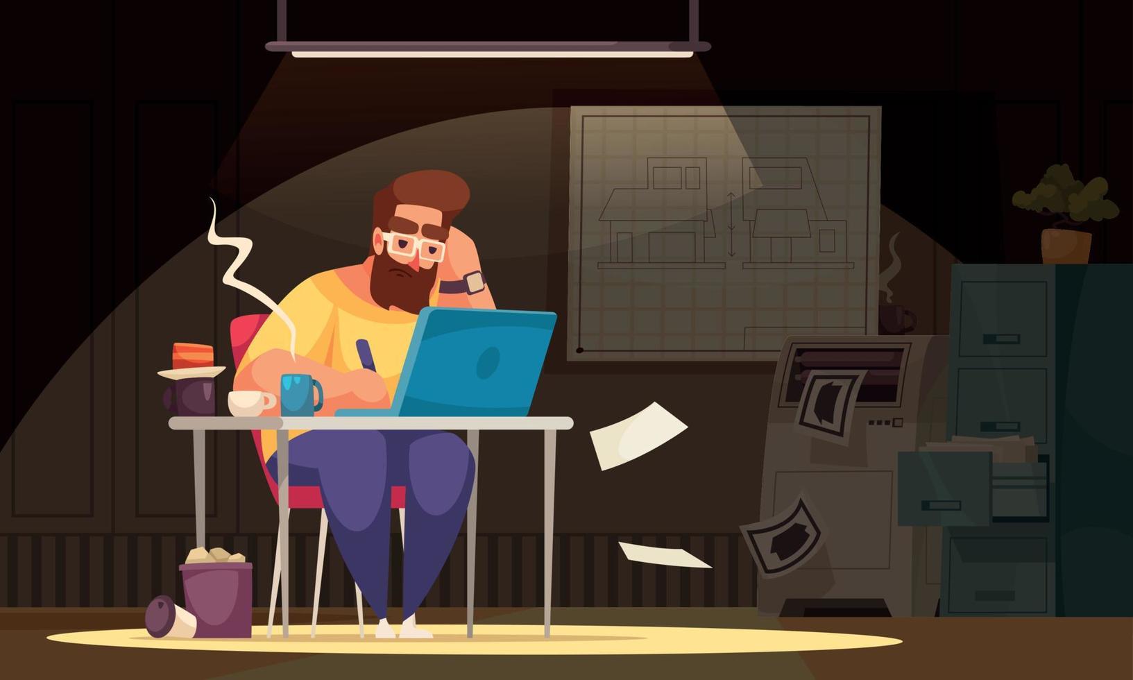 Architect Vector Illustration
