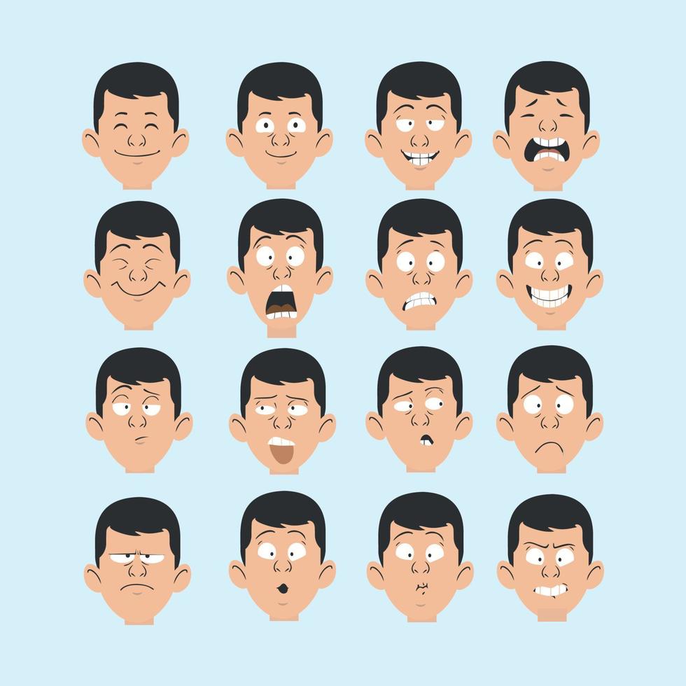 people showing emotions vector