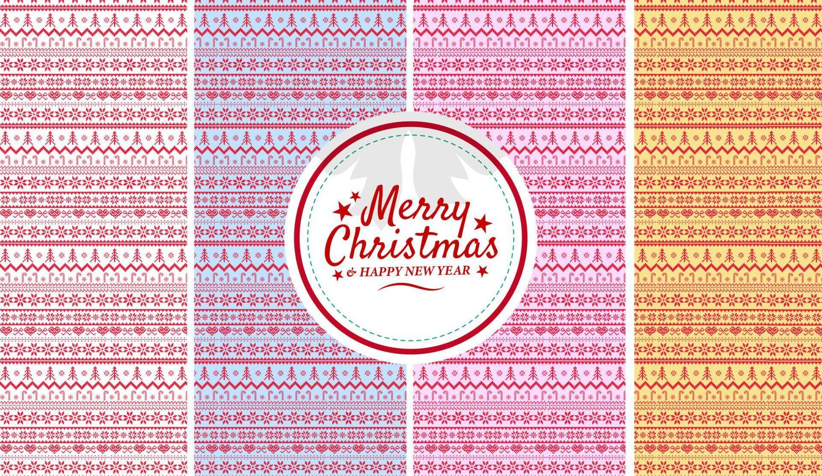 Merry Christmas pattern with tree Branches christmas tree. Christmas Vector illustrations