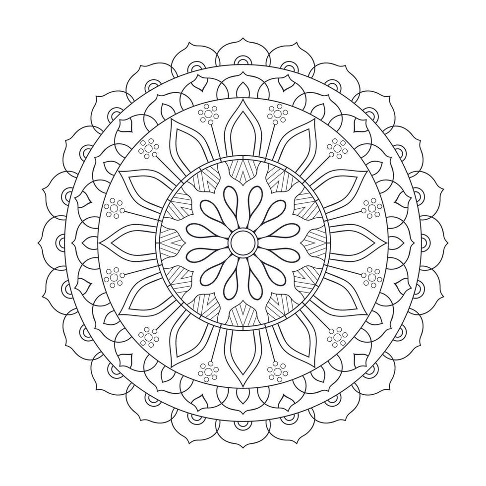 fondo ornamental mandala vector