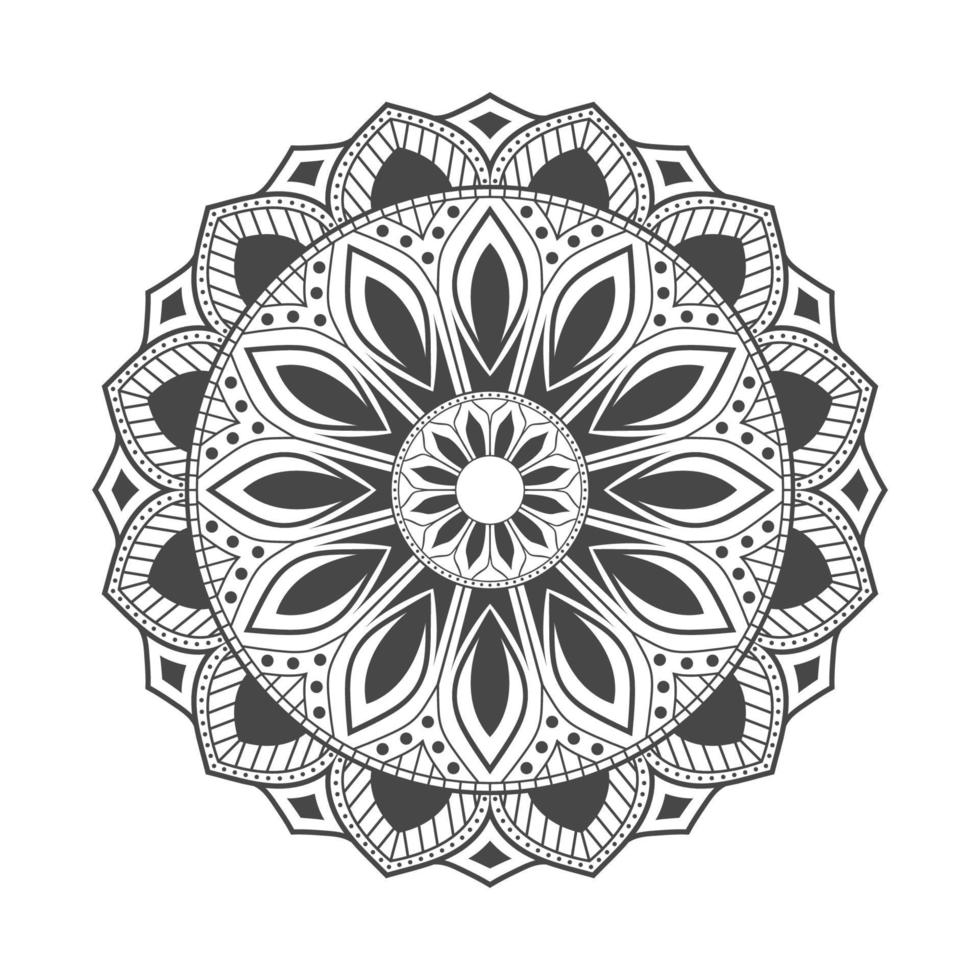 Mandala background in ethnic style vector