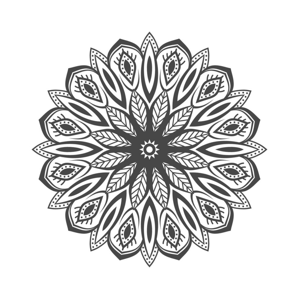 Mandala background in ethnic style vector