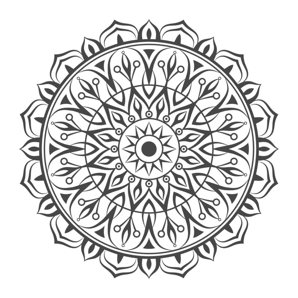 Hand drawn mandala vector