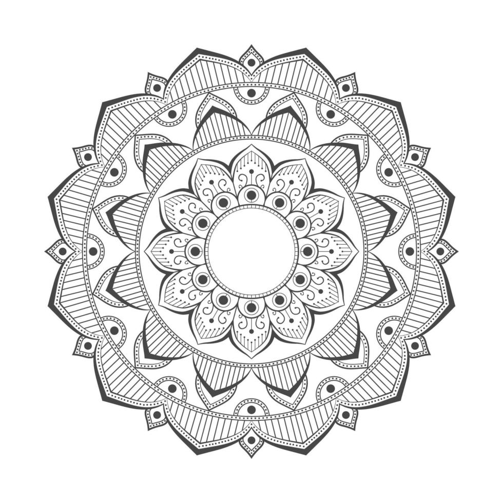 Ornamental mandala design vector