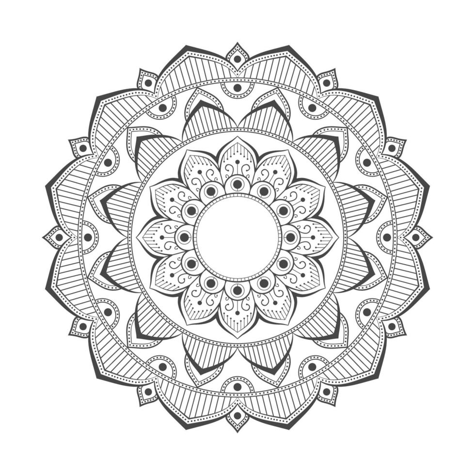 Ornamental mandala design vector