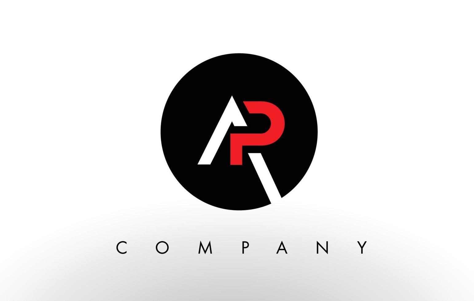 AP Logo.  Letter Design Vector. vector