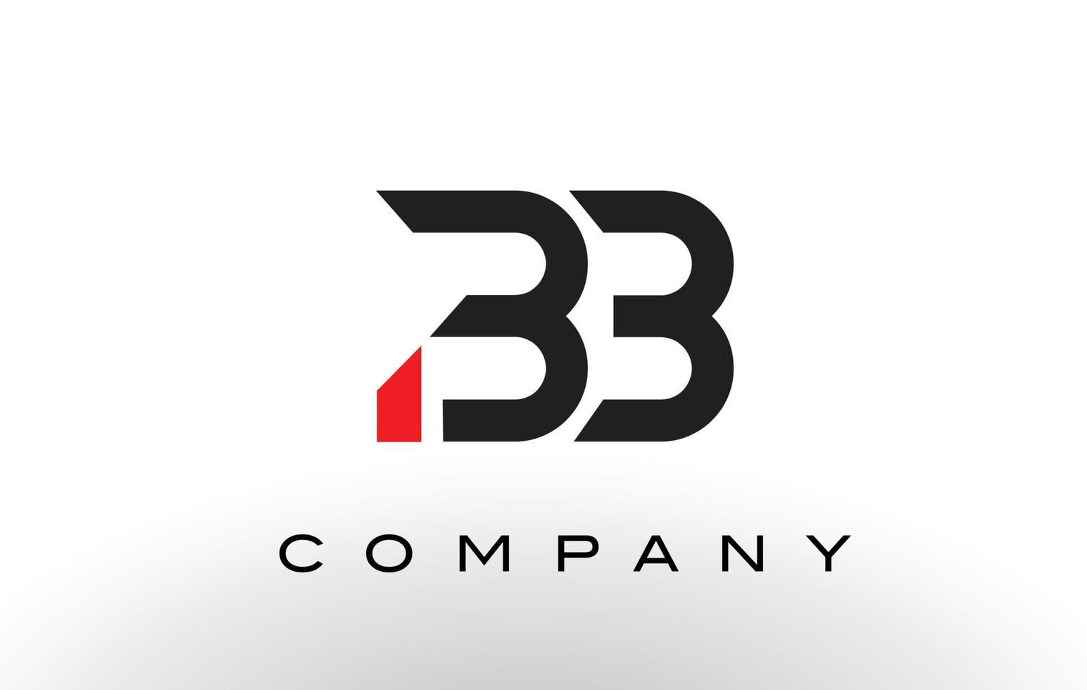 bb logo. vector de diseño de letra.