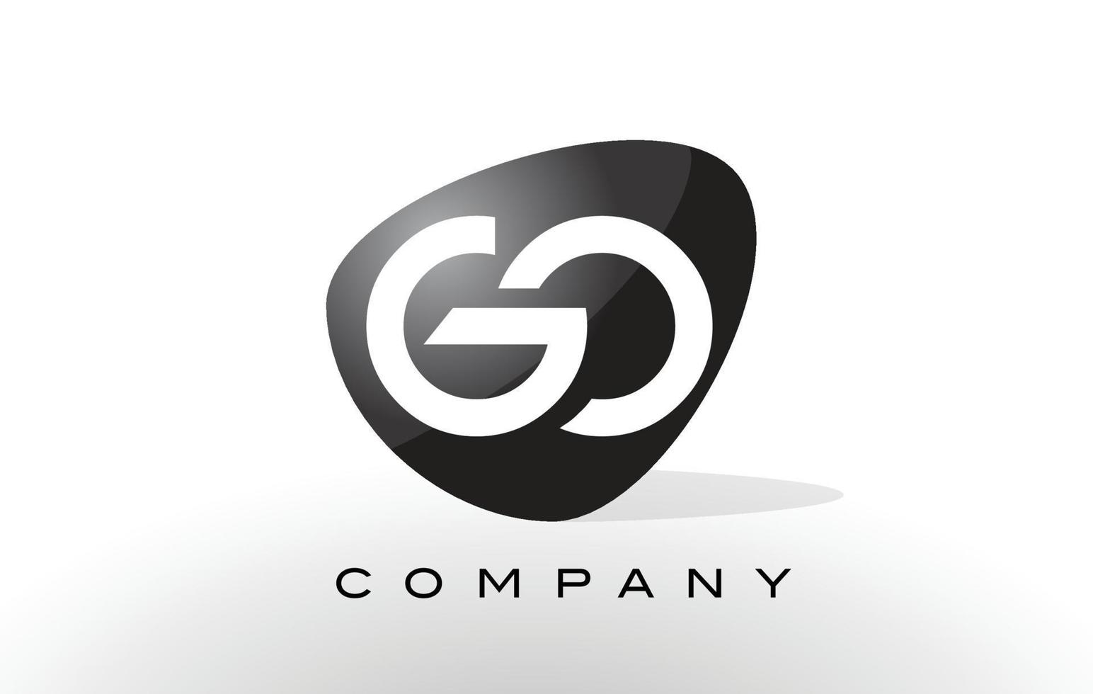 GO Logo.  Letter Design Vector. vector