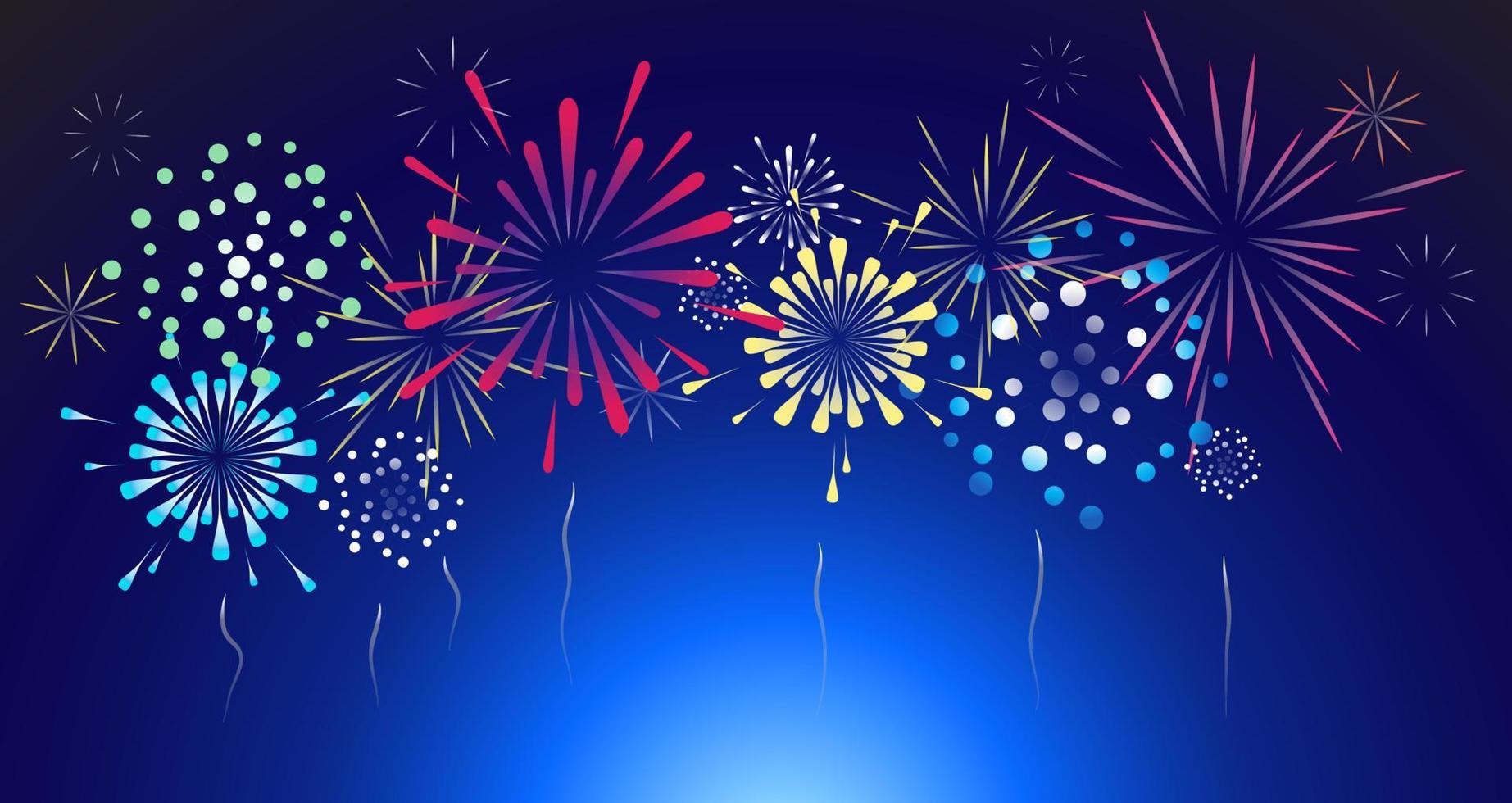 Firework background illustration vector