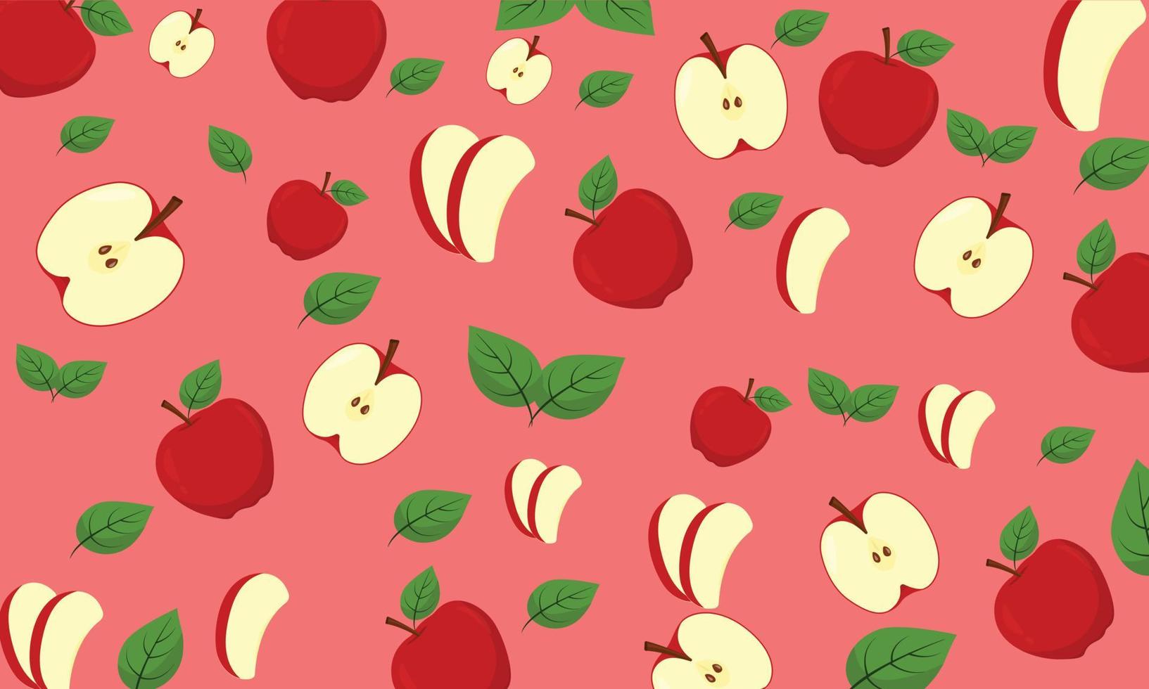 ilustración de fondo de manzana vector